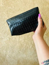 Load image into Gallery viewer, Makeup Bag Braided Pattern White